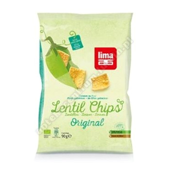 Chipsy z soczewicy BIO 90g LIMA