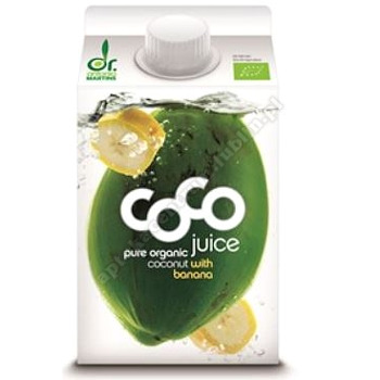 Woda kokosowa z bananem BIO 500ml COCO DR MARTINS data ważności: 25. 05. 18r
