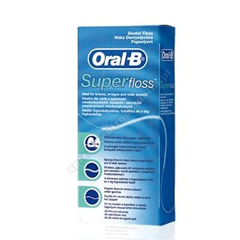 ORAL-B SUPERFLOSS Nić dentystyczna 50m