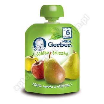 GERBER Deser jabłko gruszka 90g