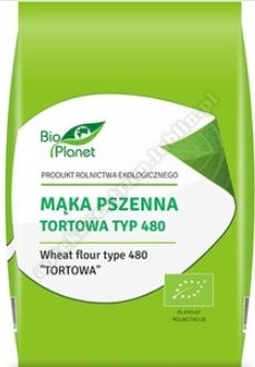 Mąka pszenna tortowa TYP 480 BIO 1kg BIO PLANET