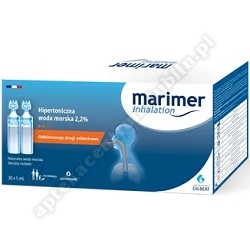 MARIMER Inhalation Hipertoniczna woda morska.rozt.do inh.30 amp.a 5ml