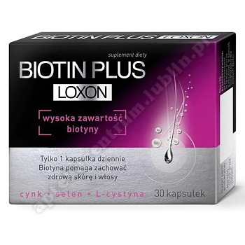 Biotin Plus Loxon kaps. twarde 30 kaps. 
