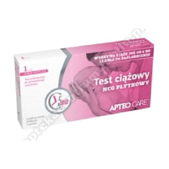 Test ciążowy HCG płytkowy APTEO CARE 1szt. 