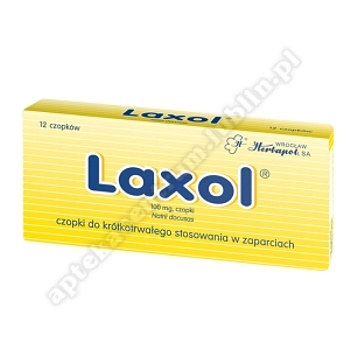 Laxol czop. doodbyt.  0, 1 g 12 czop. 