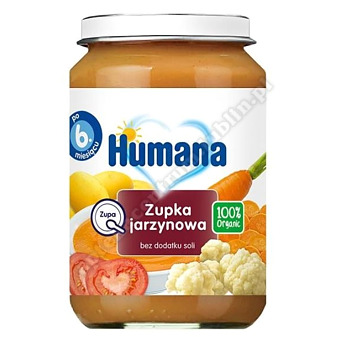 Humana 100% Organic Zupka jarzynowa 190g