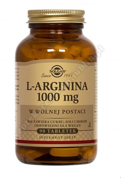 SOLGAR L-arginina 1000 mg w wolnej postaci