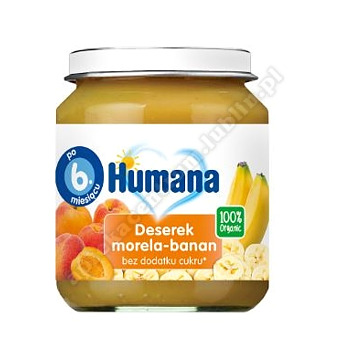 Humana 100% Organic Deserek morela-banan 