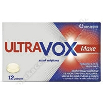 Ultravox Maxe miętowy 12 pastyl.  8, 75mg-d. w. 2020. 04. 30