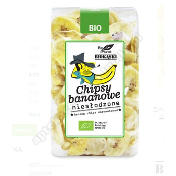 Chipsy bananowe niesłodzone  BIO 150g