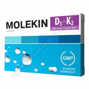 Molekin D3 + K2 tabl.powl. 45tabl.(+15 tabl.gratis )