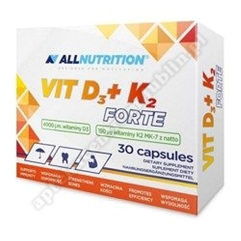 Allnutrition VIT D3+K2 forte kaps.  30 kaps. 