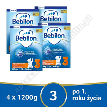 Bebilon 3 z Pronutra Advance pow. 1 roku 4x1200g