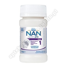 Nestle NAN Expertpro HA 1, mleko początkowe hypoalergiczne dla niemowląt od urodzenia, w płynie, 90
