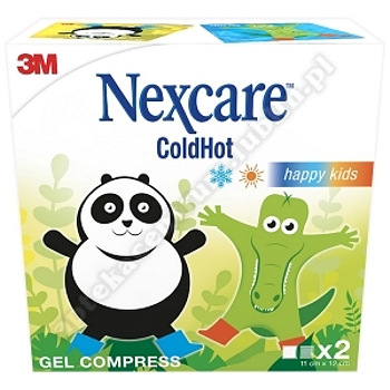 Nexcare Cold Hot Happy Kids okłady żelowe 11x12cm, 2 sztuki