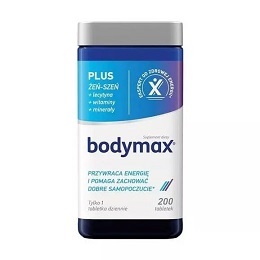 Bodymax Plus Lecytyna Witaminy i Żeń-szeń 200 tabl.  *