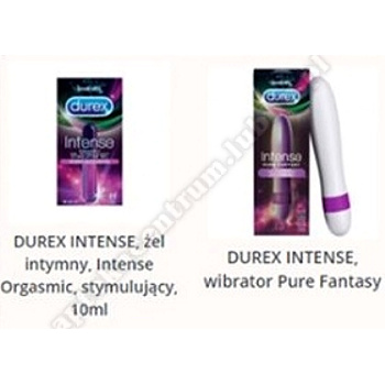 Durex Intense wibrator Pure Fantasy+Durex Intense żel intymny stymulujący 10 ml