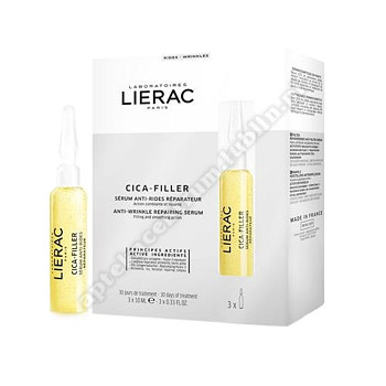 LIERAC CICA FILLER Serum p/zmarszczkowe 3 amp.a 10 ml