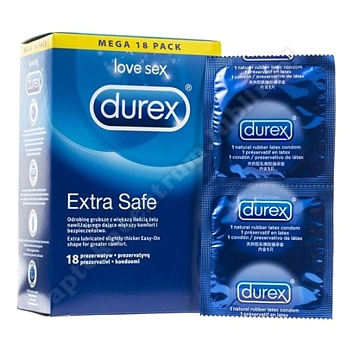 DUREX prezerwatywy Extra Safe 18 szt. 