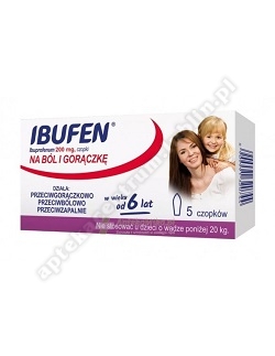 Ibufen czop.doodbyt. 0,2 g 5 szt