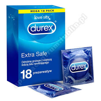DUREX EXTRA SAFE  Prezerwatywy 18szt. 