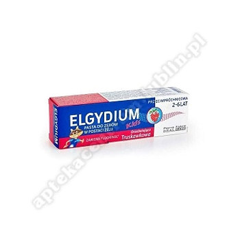 ELGYDIUM KIDS Pasta d/zęb. malinowo/truska 50 ml