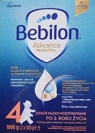 Bebilon 4 z Pronutra Advance prosz. mleko modyfikowane po 2 roku 1100 g