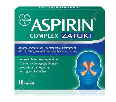 Aspirin Complex Zatoki gran. dop. zaw. doust. 10 saszd. w. 2020. 06. 30