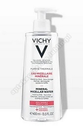 VICHY PURETE THERM. Mineralna woda micelarna 400 ml+panthenol (czerwony)