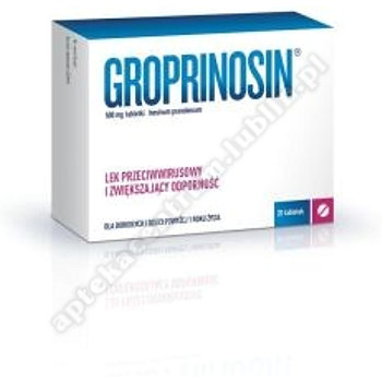 Groprinosin tabl. 0,5 g 20 tabl.