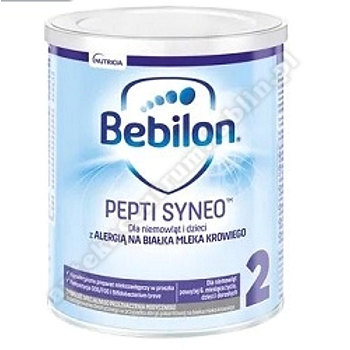 Bebilon Pepti Syneo 2, mleko następne dla dzieci z alergią na mleko krowie po 6 miesiącu życia, 400g