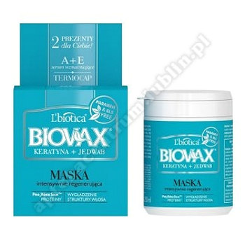 BIOVAX Biovax maseczka do włosów keratyna + jedwab 250 g