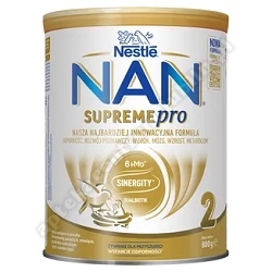 Nestle NAN Supreme Pro 2 HM-O,  mleko następne dla niemowląt powyżej 6 miesiąca,  800 g *