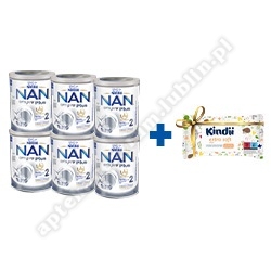Nestle NAN Optipro Plus 2 HM-O 6x800g+chusteczki Kindi GRATIS