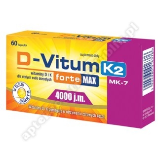 D-Vitum forte Max 4000 j. m.  K2 kaps.  60szt