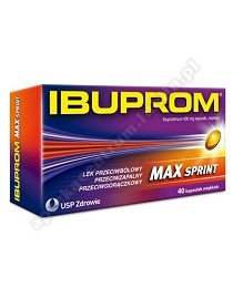 Ibuprom MAX Sprint kaps.miękkie 0,4g 40kaps