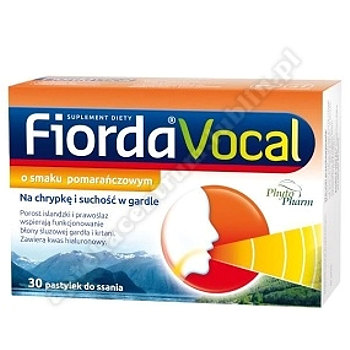 Fiorda Vocal MD o smaku pomarańczowym past 30 pasty.