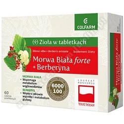 Morwa Biała forte + Berberyna tabl.  60tabl *