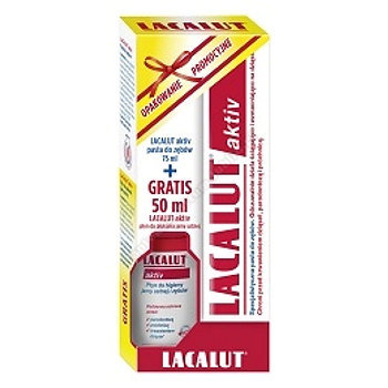 LACALUT AKTIV Pasta+ Lacalut aktiv Płyn 50 ml