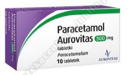 Paracetamol Aurovitas tabl. 0,5 g 10 tabl.