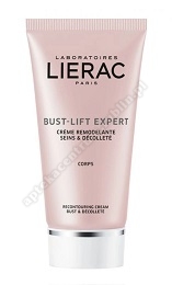 LIERAC BUST LIFT EXPERT Remodelujący krem do biustu i dekoltu, 75 ml+próbki szamponu Phyto gratis