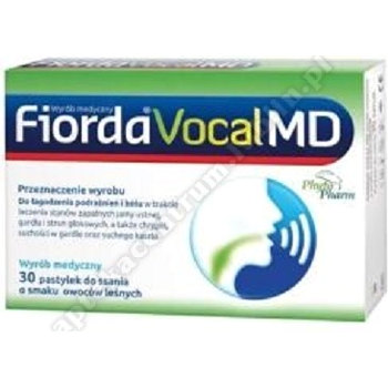 Fiorda Vocal MD o smaku owoców leśnych pastyl.do ssania 30 past.