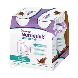 Nutridrink Skin Repair o smaku czekoladowy 4 but. po 200 ml