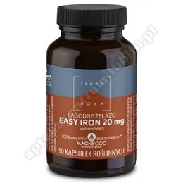 TERRANOVA Łagodne żelazo easy iron 20 mg 50 kaps.