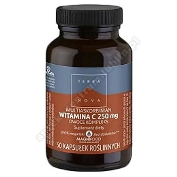 TERRANOVA Multiaskorbinian witamina C 250 mg Owoce Kompleks - 50 kaps. 