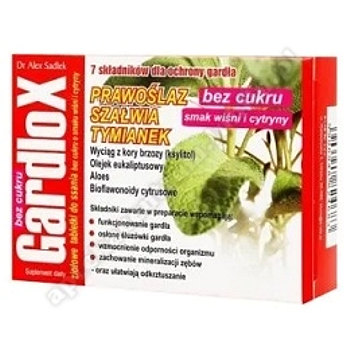 Gardlox Tabletki zioł. wiśniowo-cytrynowym, bez cukru, 16 tabletek do ssania