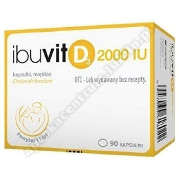 Ibuvit D3 2000 IU kaps. miękkie 2000I. U.  90