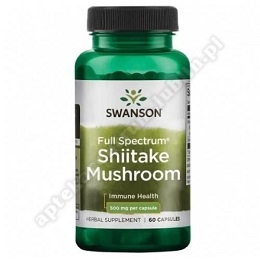 Swanson Shiitake Mushroom 500mg 60kaps.