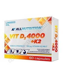 Allnutrition VIT D3 4000 + K2 kaps. 60kaps