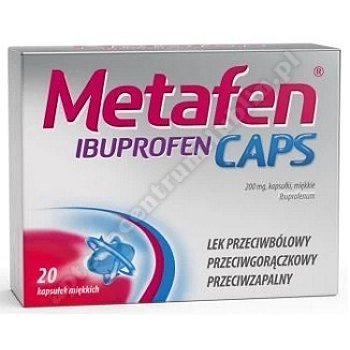 Metafen Ibuprofen Caps kaps.miękkie 20 kaps